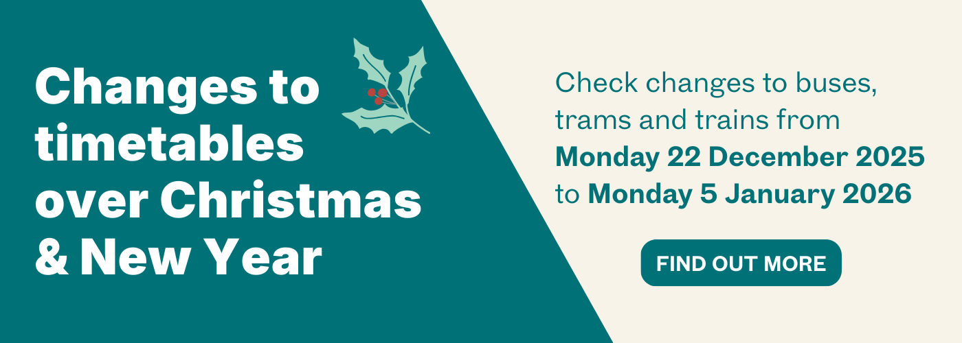Changes to timetables over Christmas and New Year