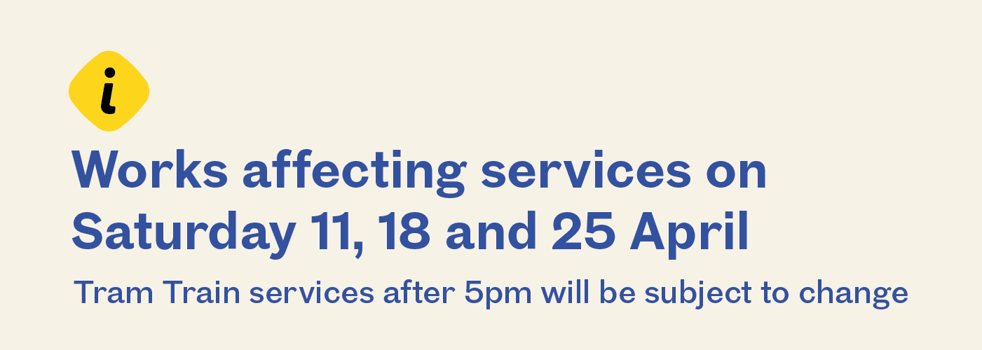 Tram Train works near Rotherham