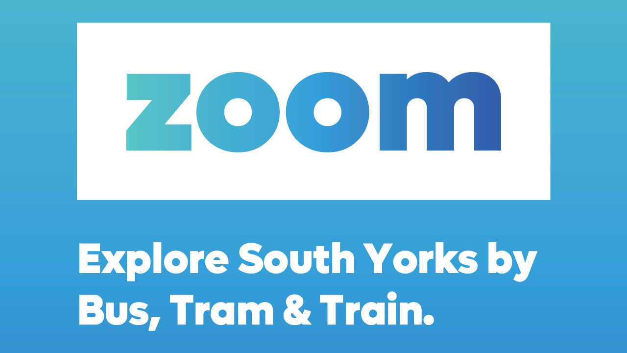 Zoom banner - Explore South Yorks by bus, tram and train