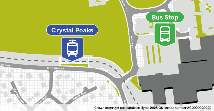 Crystal Peaks Interchange bus stop location