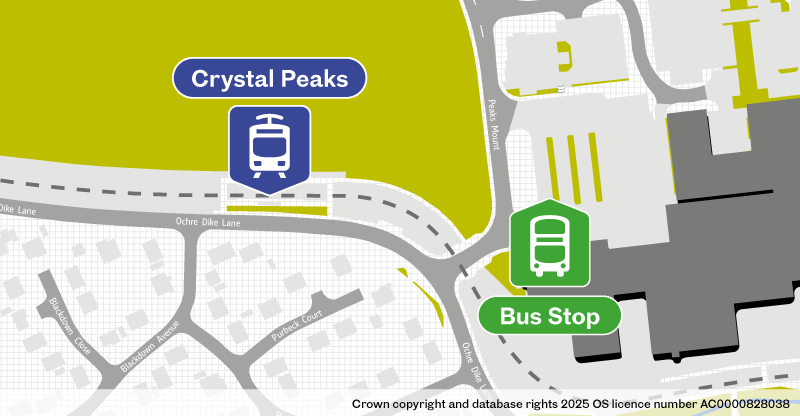 Crystal Peaks Interchange bus stop location