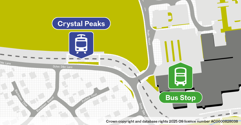 Crystal Peaks Interchange bus stop location