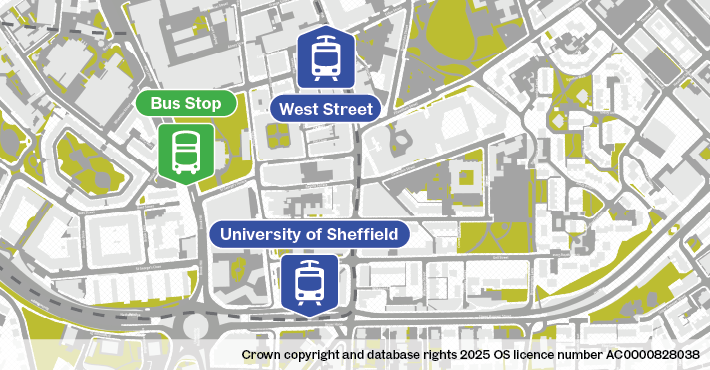 Fitzalan Square bus stop location