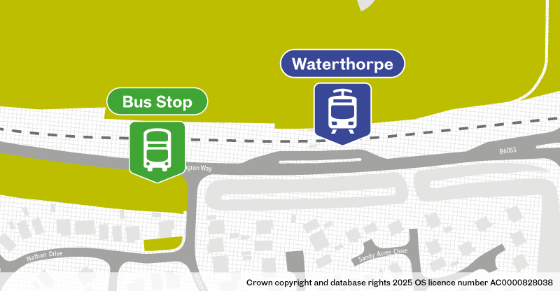 Waterthorpe bus stop location