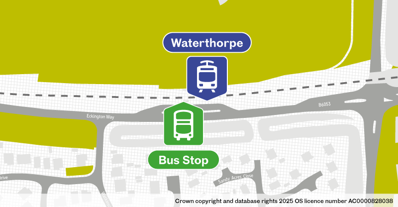 Waterthorpe bus stop location