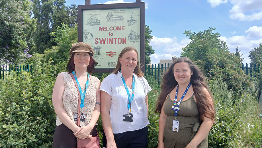 Nicola Mohan, SYMCA Customer Service Manager and Community Rail Cathrine Ashworth