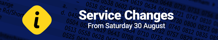 August service changes