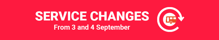 Service Changes Banner