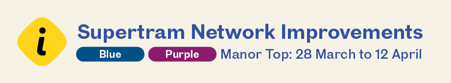 Supertram renewal works near Manor Top, Hollinsend and Spring Lane