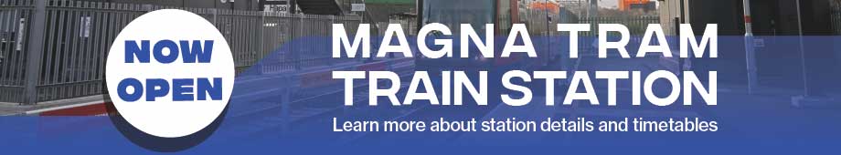 New Tram Train station now open at Magna 
