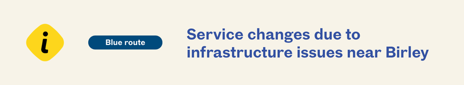 Service Changes due to Infrastructure Issues at Birley (opens in a new tab)