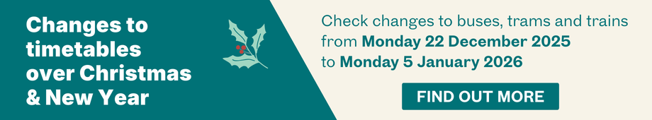 Changes to timetables over Christmas and New Year