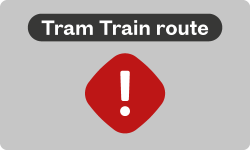 Tram Train route - part suspension