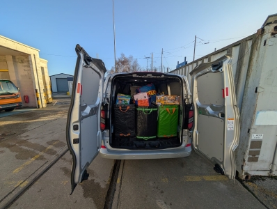 Van filled with kindness, ready to bring joy to homes across South Yorkshire.