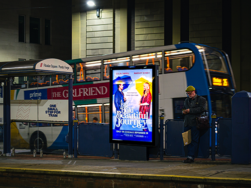 6 sheet advertising at supertram stop