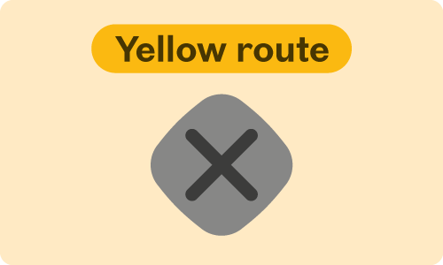 Yellow route planned closure