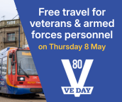 Supertram supports VE Day 2025 with free travel