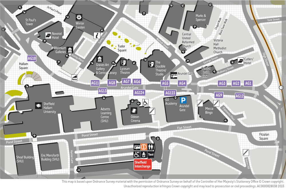 Arundel Gate Interchange Map