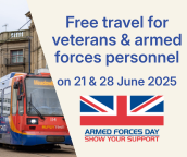 Supertram supports Armed Forces Day 2025 with free travel