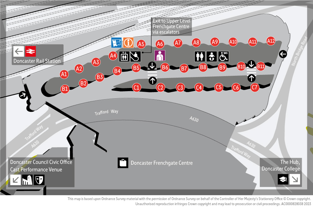 Doncaster Interchange Map