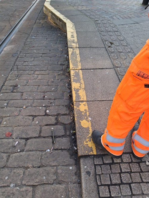 Before: Castle Square yellow lines