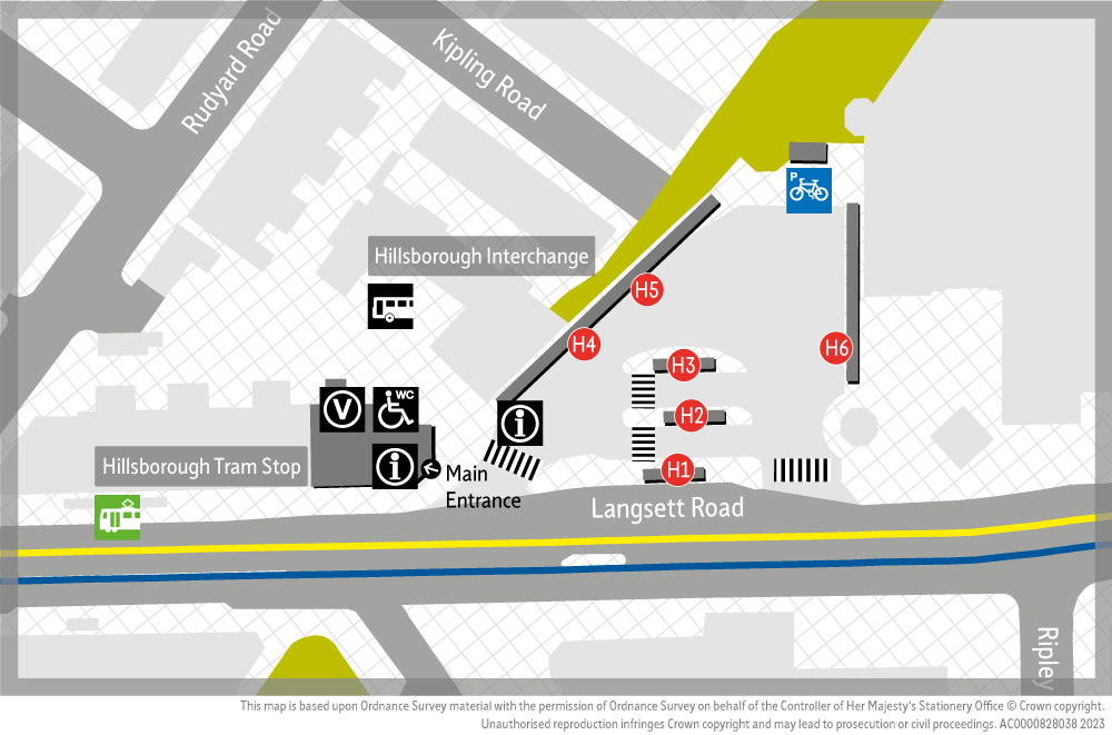 Hillsborough Interchange Map