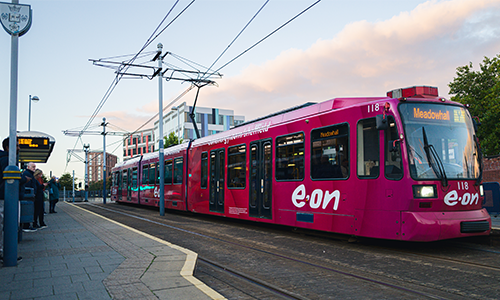 Wrapped trams across the Supertram fleet