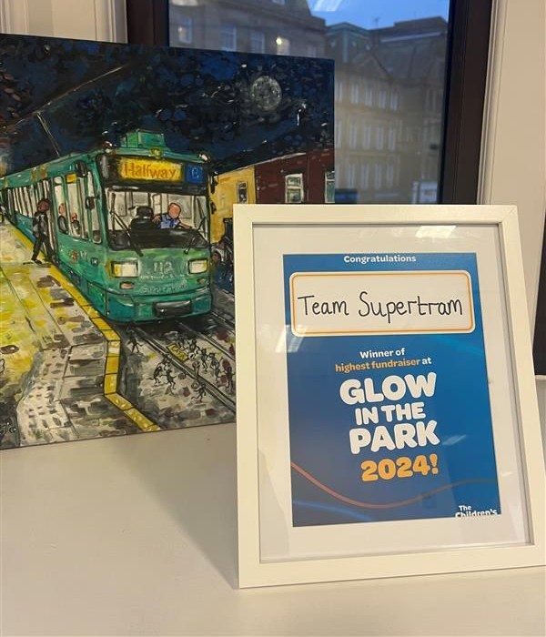 Winner of highest fundraiser at Glow in the Park 2024