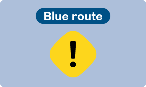 Blue route status update