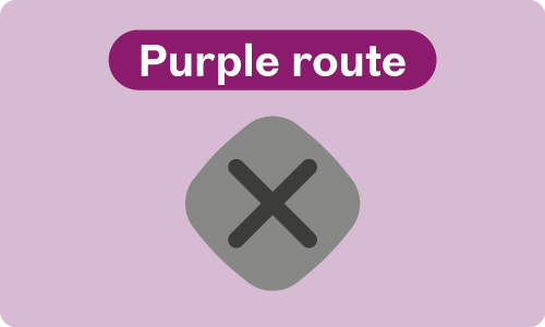 Purple route status update