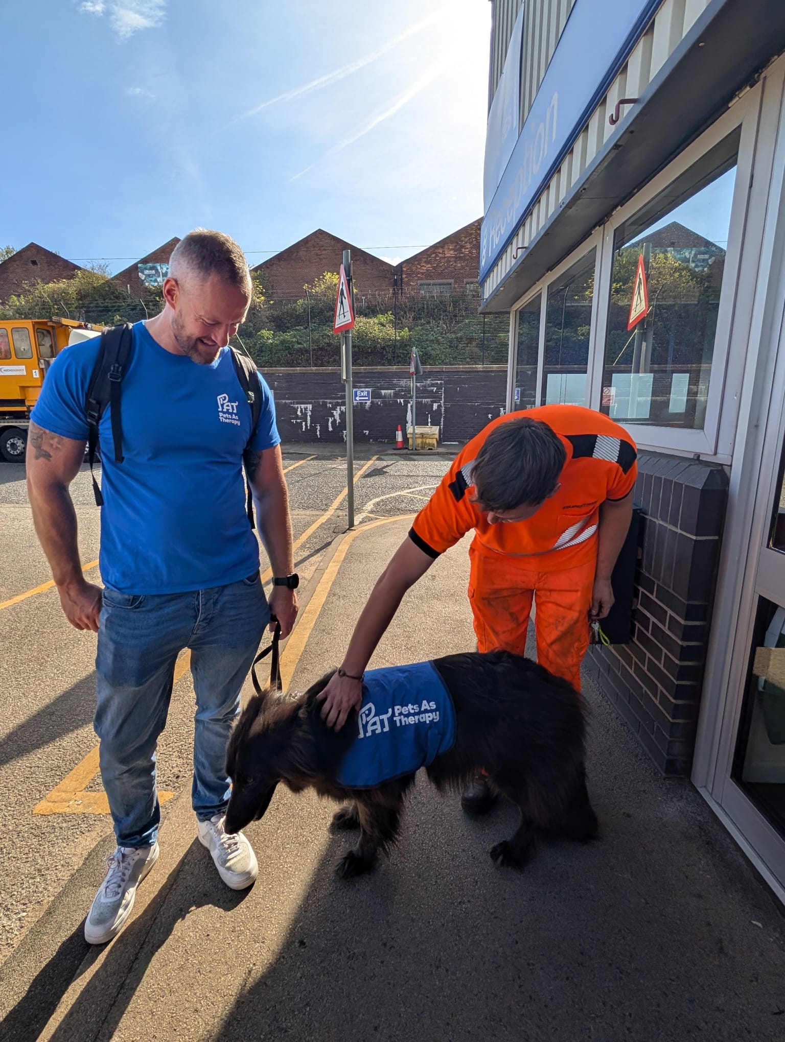 Nya visiting the Supertram depot