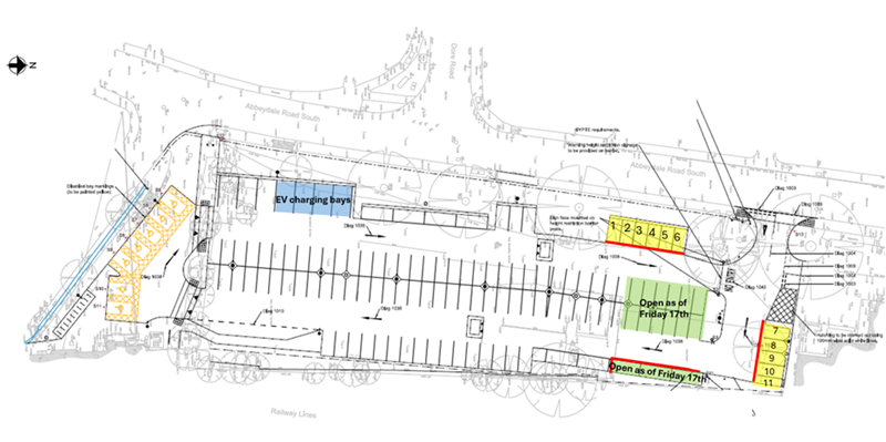 Dore and totley station park and ride car park map
