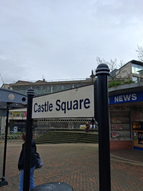 Before: Castle Square signage