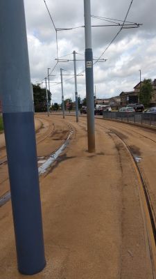 Before cleaning – tram interior condition prior to treatment