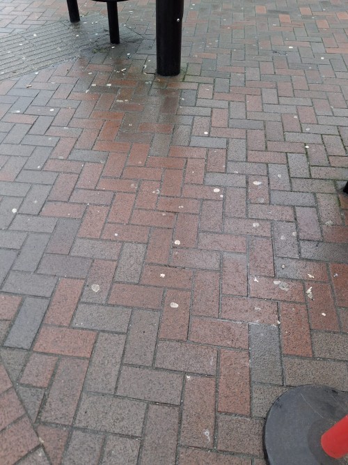 Before: Castle Square chewing gum removal