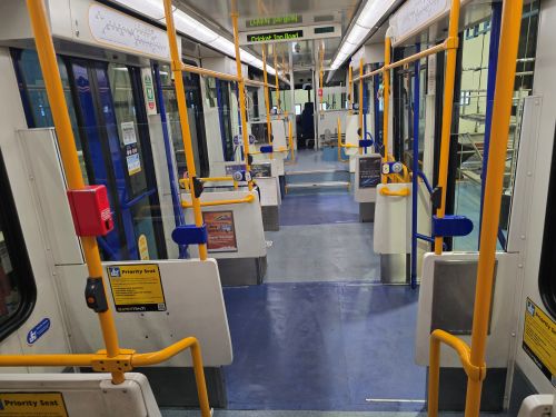 The tram interior cleaner surfaces and an improved overall finish