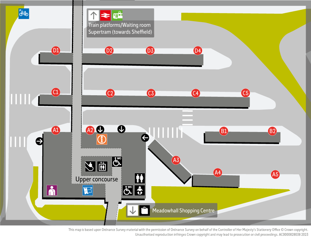 Meadowhall Interchange Map