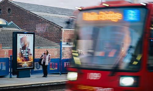 Supertram digital 6-sheet in daytime
