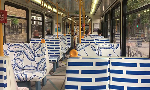 Supertram & IKEA interior tram campaign