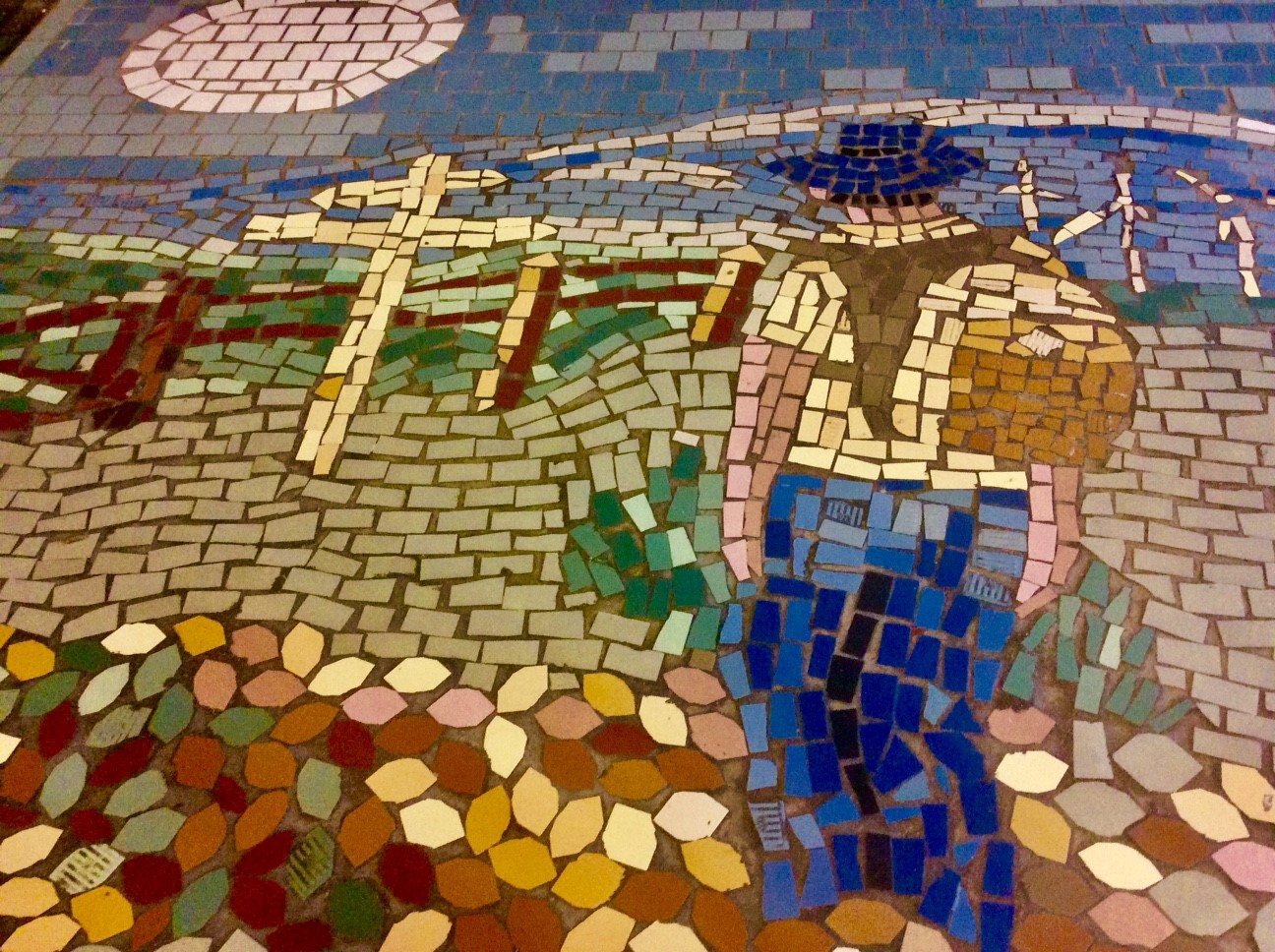 Mosaic of a man
