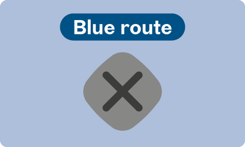 Blue route planned closure
