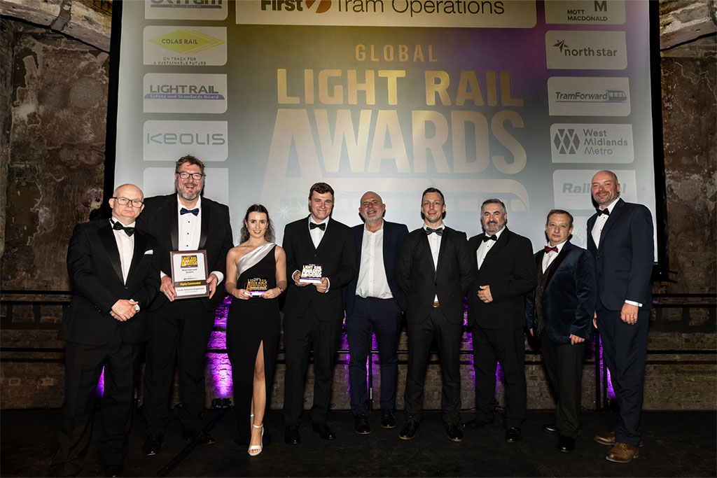 Supertram team at Light Rail Awards Event