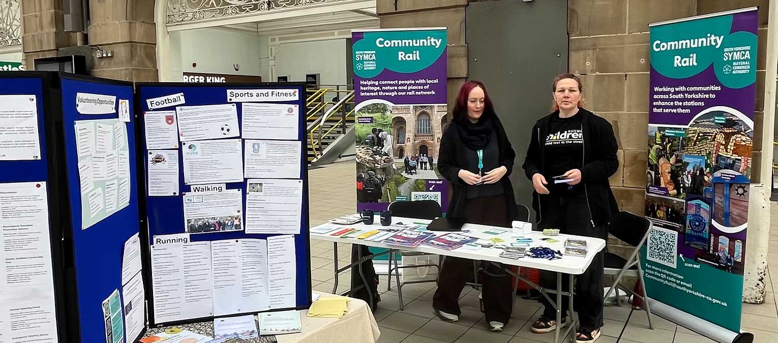 Community Rail's Loneliness Awareness Week Event at Sheffield Train Station