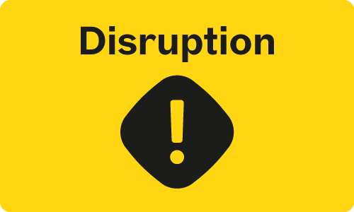 Blue and Yellow route disruption