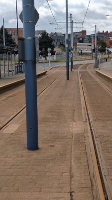 After cleaning – improved tram interior surface finish