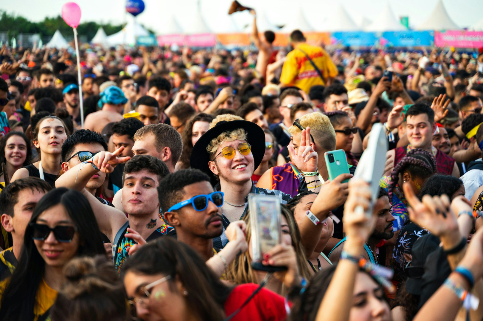 Crowd of people at a music festival