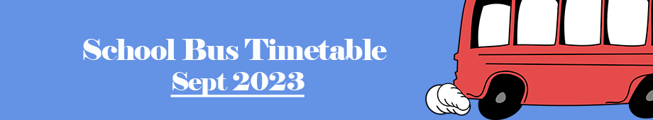 School Bus Timetable Sept 2023